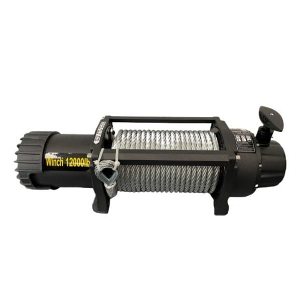 Winch electric 5443kg./12000lbs.12V.with remote control. / Motor 4.85hp.