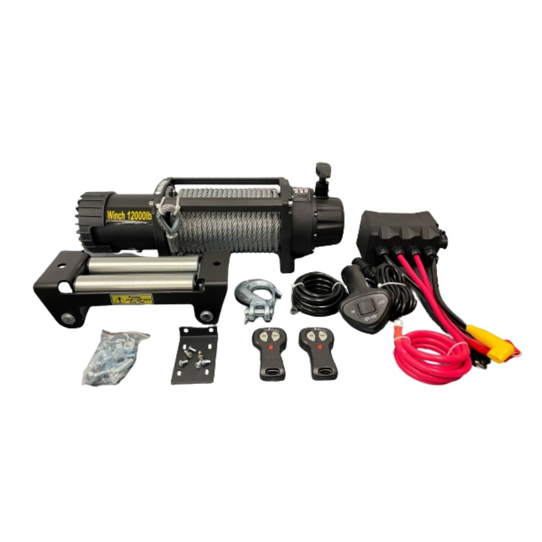 Lier elektrisch 5443kg.12000lbs.12V.met afstandbed. Motor 4.85 pk. (1)