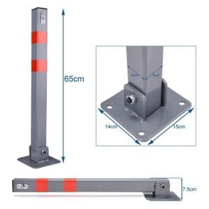 Parkeerpaal met slot