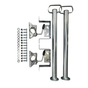 Steunpoten set met klemmen