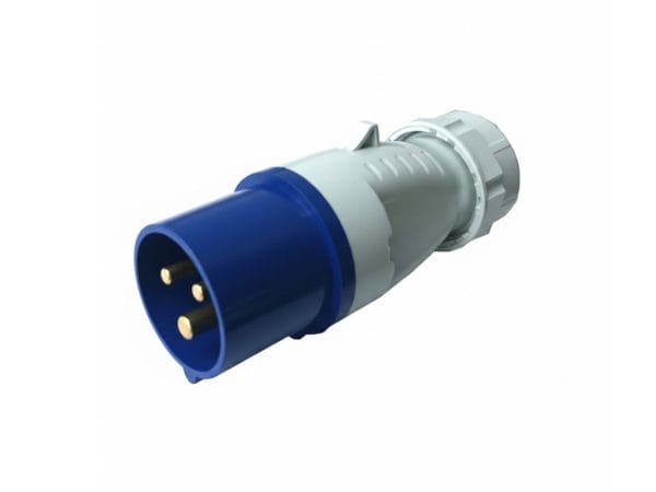 Cee plug 3p 16a blue
